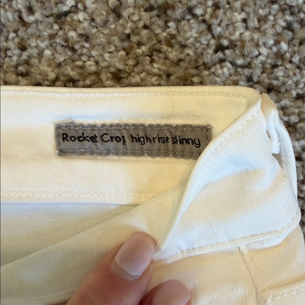 Citizens of Humanity White Rocket Crop High Rise Skinny Jeans, size 29, NWOT - Picture 6 of 9